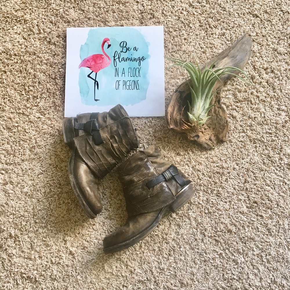 A.S. 98 dark moss boots sz. 8.5 (39)